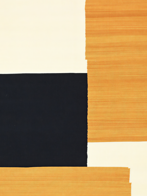 Gillian Wool & Cotton Kilim Abstract Rug - Yellow