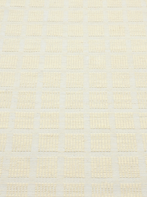 Zahaan Hand-woven Wool Geometric Rug - Cream