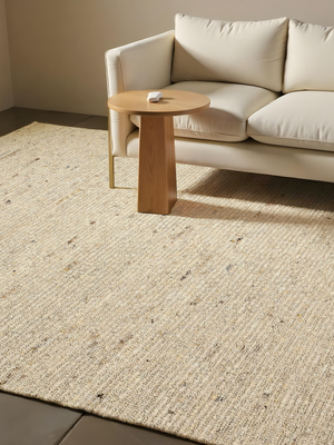 Inaya Hand-woven Wool Rug - Beige