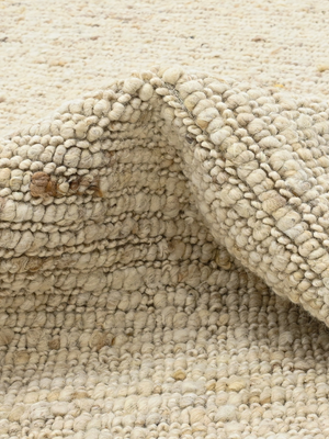 Inaya Hand-woven Wool Rug - Beige