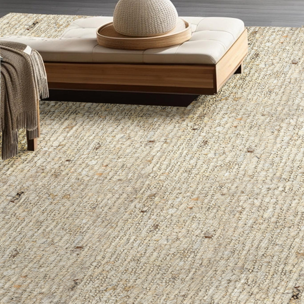 Zyler Wool Hand Carded Rug