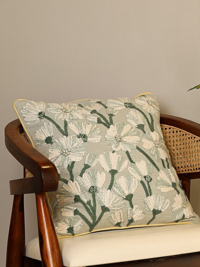 Flora Bloom Cotton Cushion