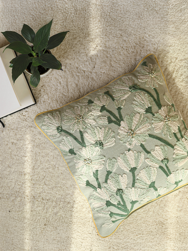 Flora Bloom Cotton Cushion