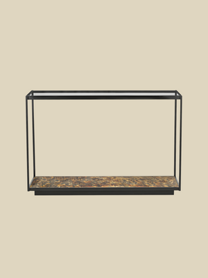 Nova Iron Console Table with Glass Top