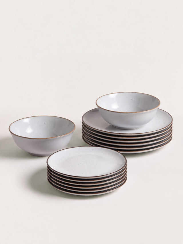 Isolde White Porcelain Dinner Set