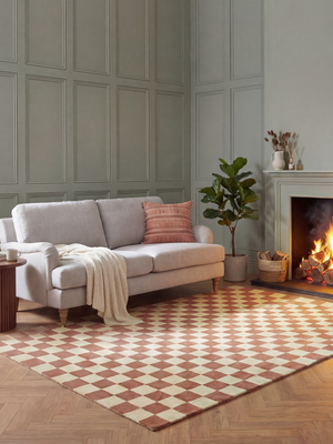 Sharon Hand-tufted Wool Geometric Rug - Brown