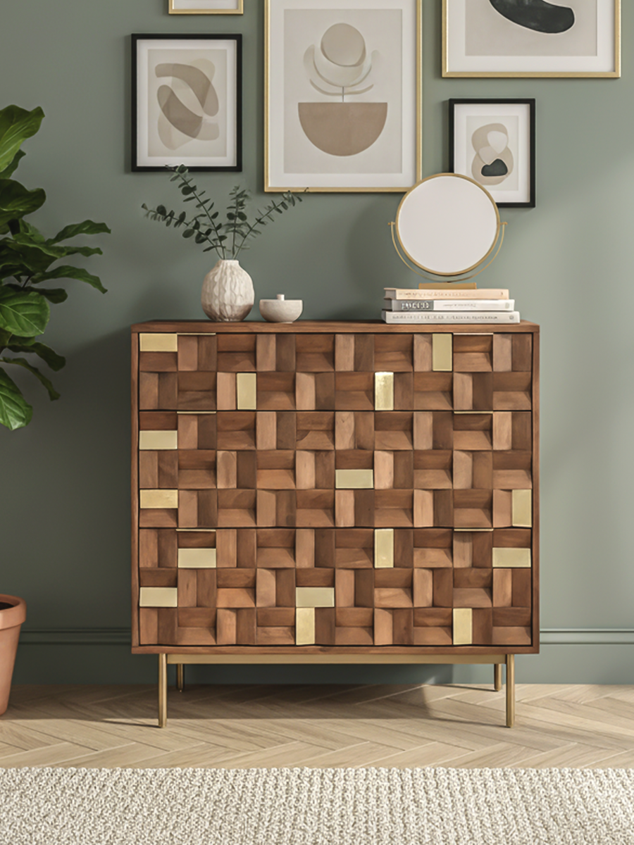 Caspian Three Drawer Chest
