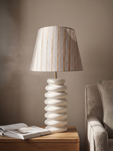 Baker Silk Lampshade with Paper Mache Base