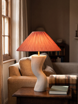 Charlotte Raffia Lampshade with Miru Paper Mache Base