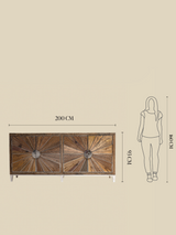 Nirvana Four Door Reclaimed Wood Sideboard