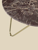 Edwin Marble Coffee Table - Gold Base