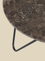 Aiden Marble Coffee Table - Black Base