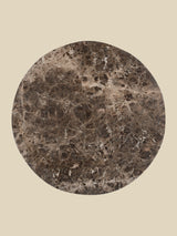 Aiden Marble Coffee Table - Black Base