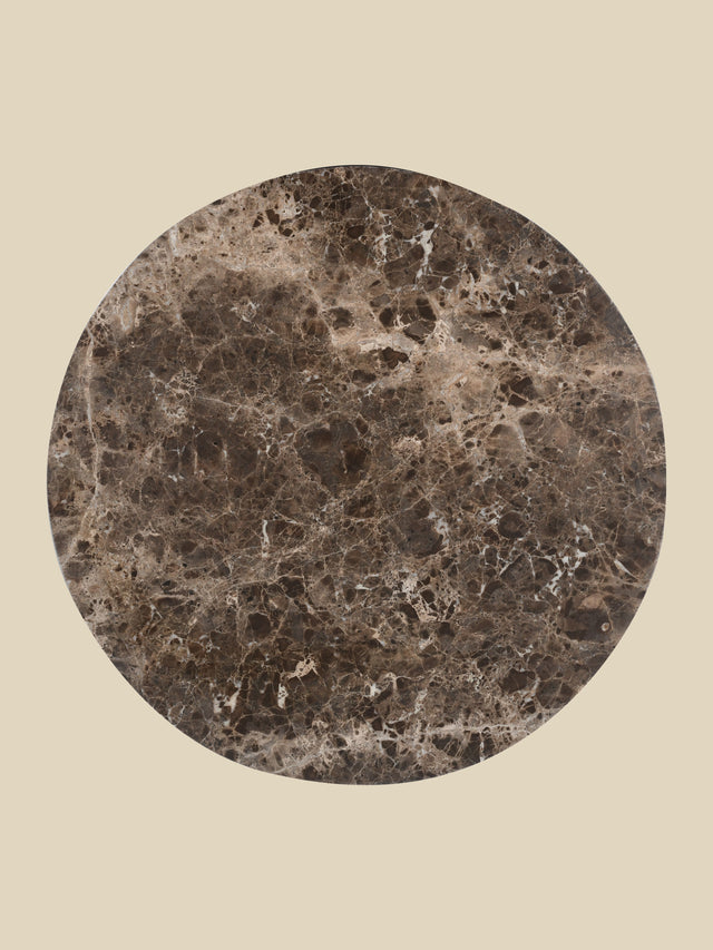 Aiden Marble Coffee Table - Black Base