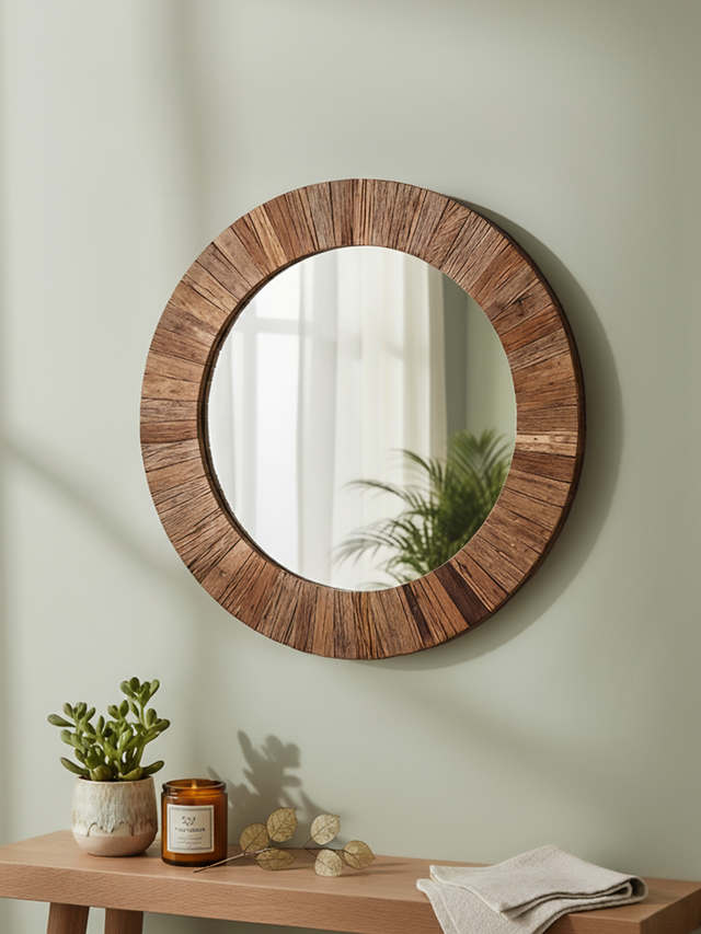 Zavi Reclaimed Wood Mirror - Small