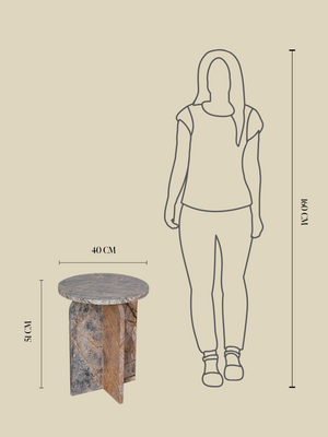 Petra Marble Side Table