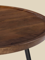 Brada Mango Wood & Metal Coffee Table