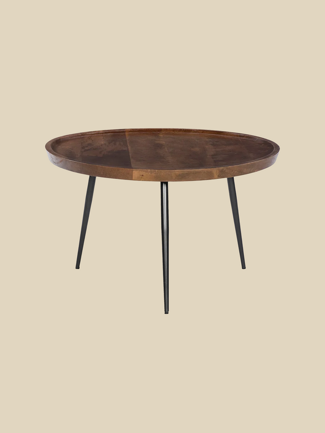 Brada Mango Wood & Metal Coffee Table