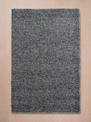 Orion Hand-woven Wool Rug - Grey