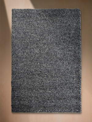 Orion Hand-woven Wool Rug - Grey
