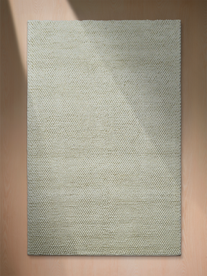 Seren Hand-woven Wool Rug - Cream