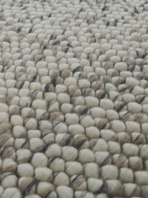 Elara Hand-woven Wool Rug - Grey