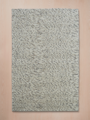 Elara Hand-woven Wool Rug - Grey