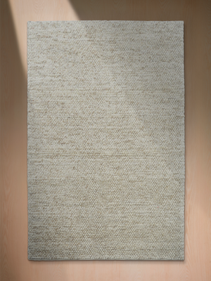 Aurel Hand-woven Wool Rug - Beige