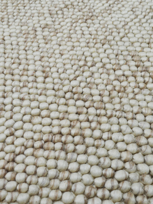 Aurel Hand-woven Wool Rug - Beige