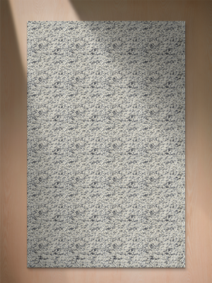 Ashen Hand-woven Wool Rug - Grey