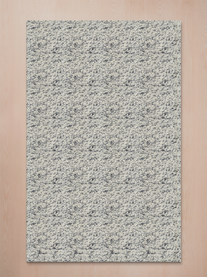 Ashen Hand-woven Wool Rug - Grey