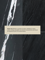 Cassian Black Marble Side Table