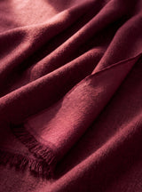 Sri Cashmere Wool Scarf - Burgundy
