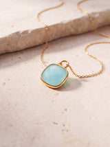 Luma Aquamarine Pendant - 18k Gold Vermeil