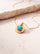 Zeno Turquoise Hexagon Charm Pendant - 18k Gold Vermeil