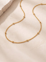 Strand Bead Chain Necklace - 18k Gold Vermeil