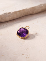 Luma African Amethyst Pendant - 18k Gold Vermeil