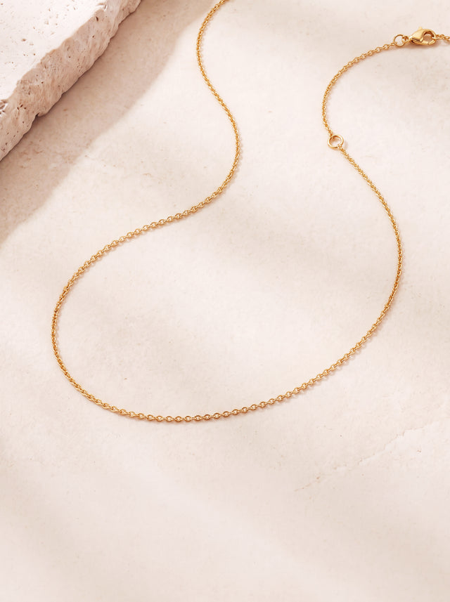 Aura Paperclip Chain Necklace - 18k Gold Vermeil