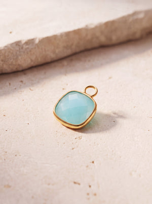 Luma Aquamarine Pendant - 18k Gold Vermeil