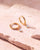 Demi Aquamarine Double Hoop Earrings - 18k Gold Vermeil