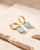 Chand Aquamarine Hoop Earrings - 18k Gold Vermeil