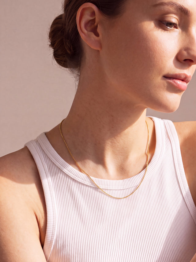 Reforma Box Chain Necklace - 18k Gold Vermeil