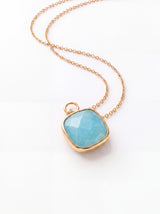 Luma Aquamarine Pendant - 18k Gold Vermeil