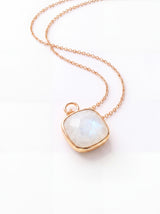 Luma Rainbow Moonstone Pendant - 18k Gold Vermeil