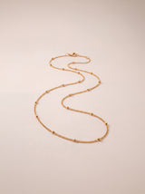 Strand Bead Chain Necklace - 18k Gold Vermeil