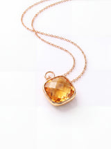 Luma Citrine Pendant - 18k Gold Vermeil
