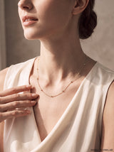 Strand Bead Chain Necklace - 18k Gold Vermeil