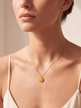 Luma Citrine Pendant - 18k Gold Vermeil