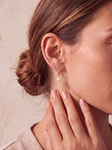 Keshi Baroque Freshwater Pearl Hoop Earrings - 18k Gold Vermeil