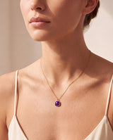 Luma African Amethyst Pendant - 18k Gold Vermeil